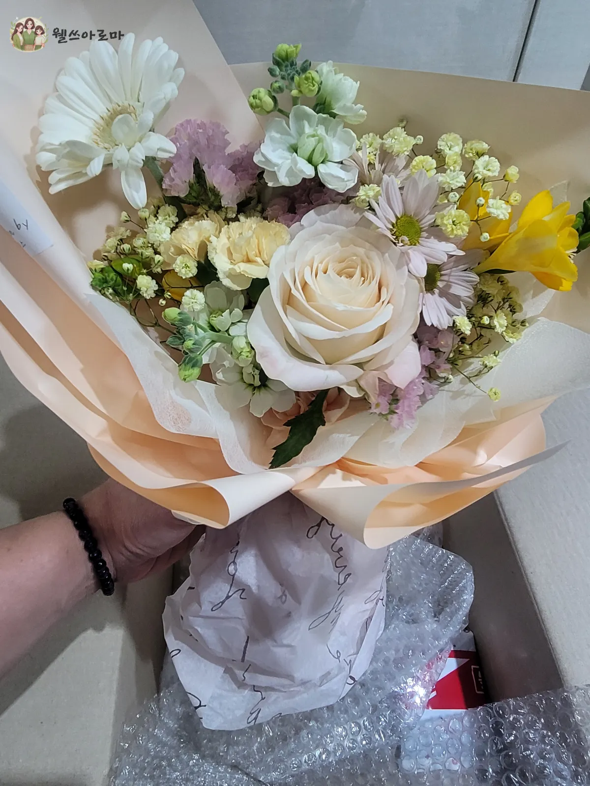 온라인주문-생화꽃다발-배송상태-꽃상태