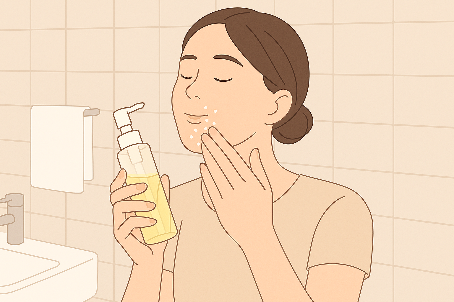 턱 화이트헤드 없애는 현실 루틴