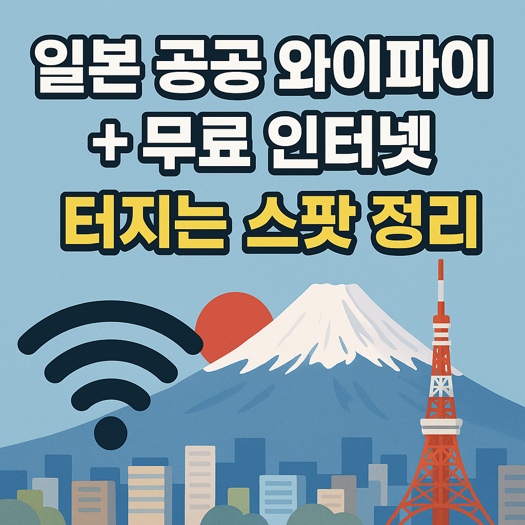 일본 여행, 공공 와이파이 & 무료 인터넷 완벽 정리!