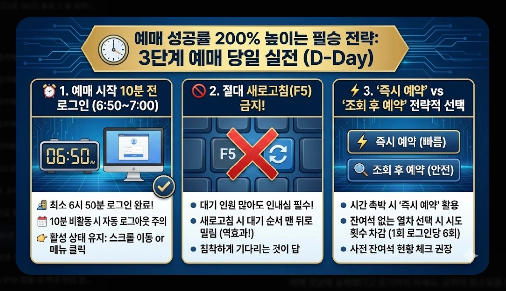 2026년 설날 KTX 예매 일정 및 팁 총정리