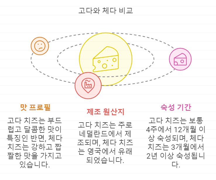 고다 치즈/체다 치즈