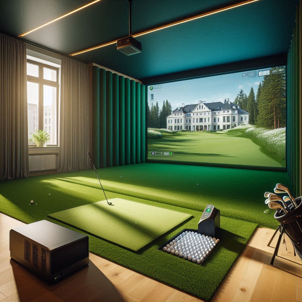 스크린골프장 배경