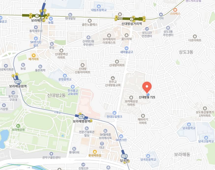 보라매 휴마레 도시형생활주택 위치