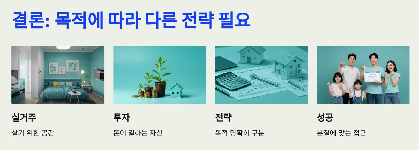 목적에 따라 완전히 다른 전략이 필요하다