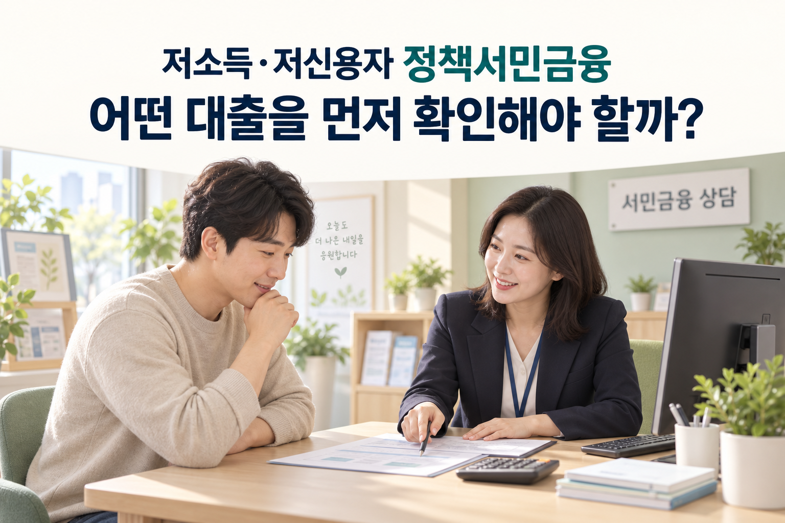 2026 저소득&middot;저신용자 정책서민금융, 어떤 대출을 먼저 확인해야 할까?