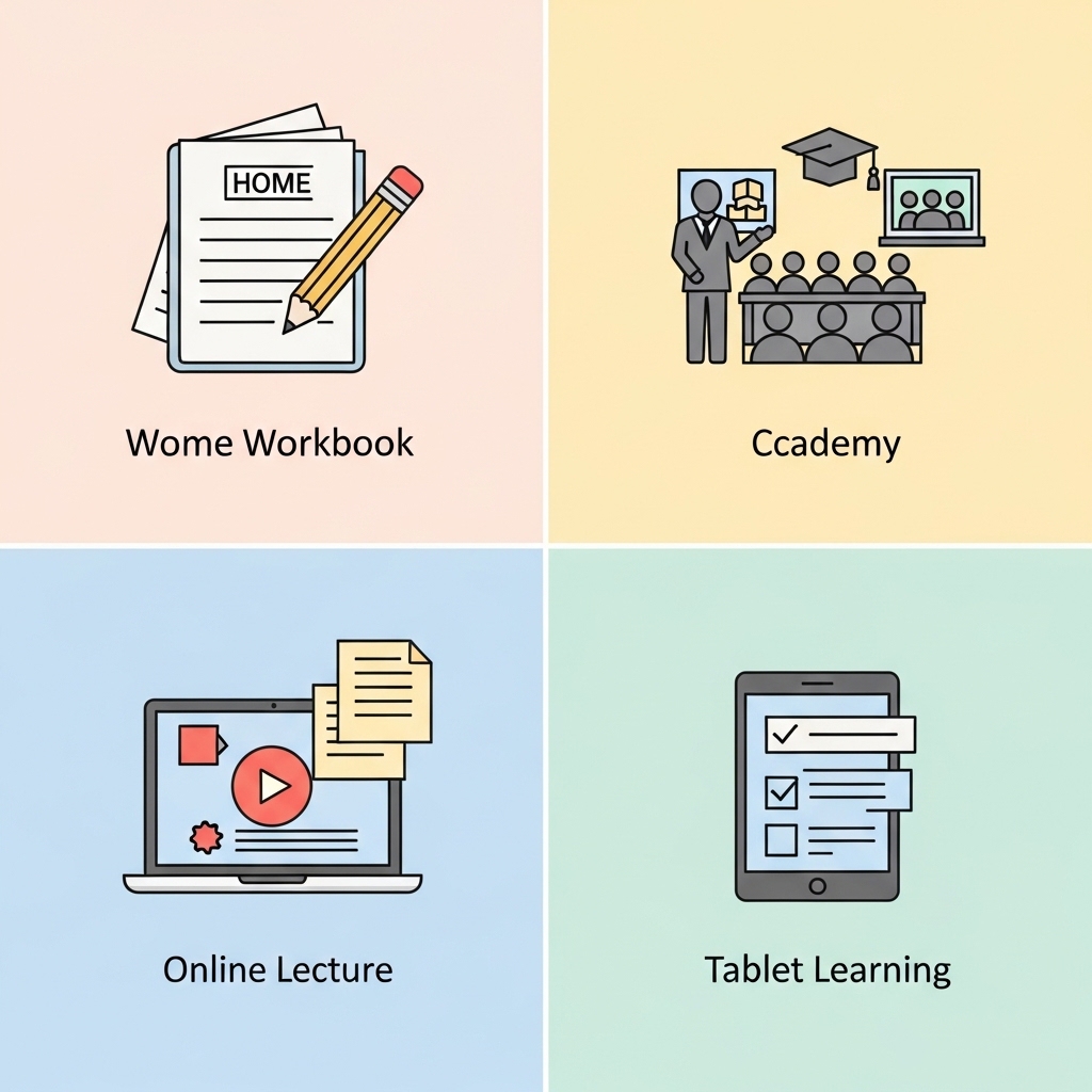 학습지&middot;학원&middot;온라인강의&middot;태블릿학습 비교