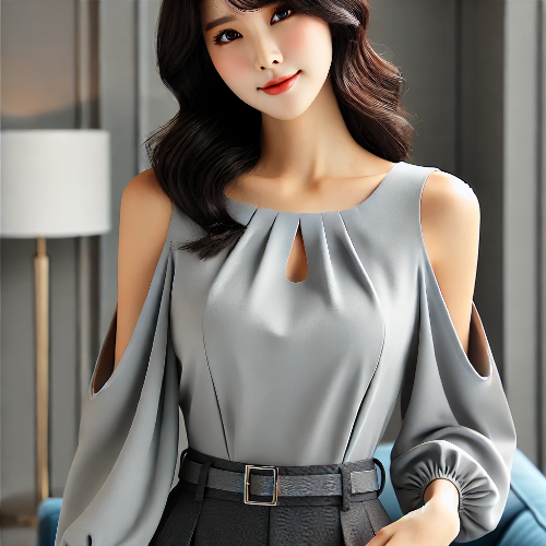 콜드숄더 블라우스 (Cold Shoulder Blouse)