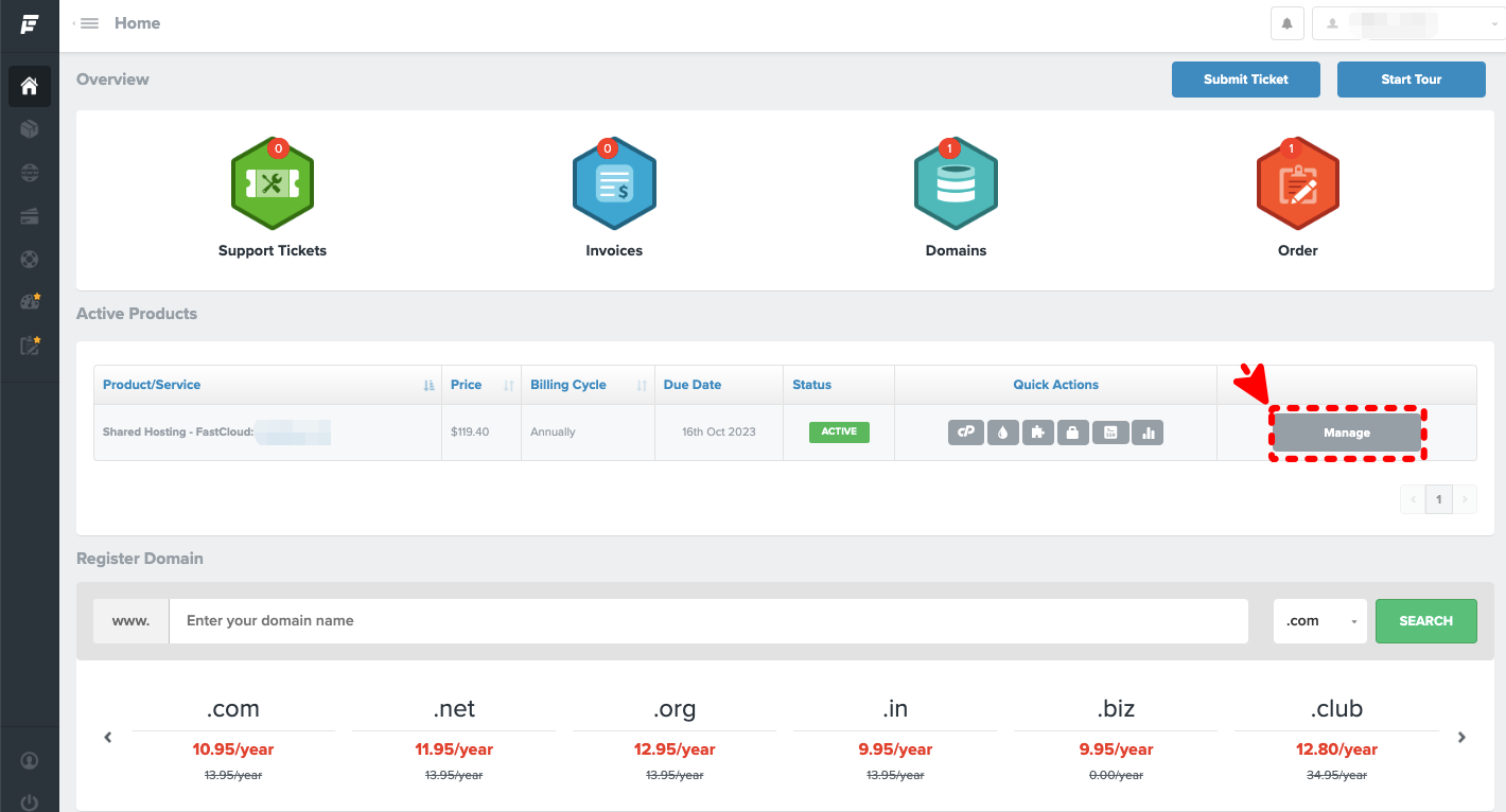 패스트코멧 manage