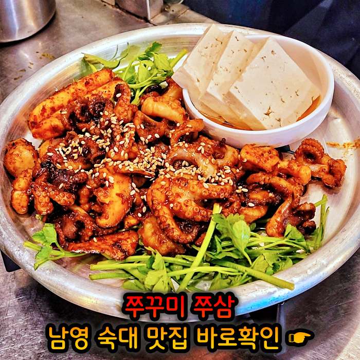 생방송투데이 남영동 숙대입구 철판 쭈꾸미 맛집