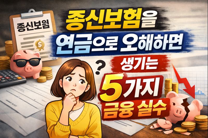 종신보험을 연금으로 오해하면 생기는 5가지 금융 실수
