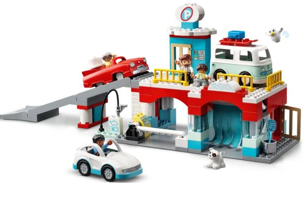 듀플로-자동차-주차장과-세차장