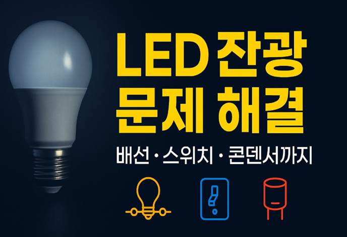 LED 잔광 문제 해결 가이드