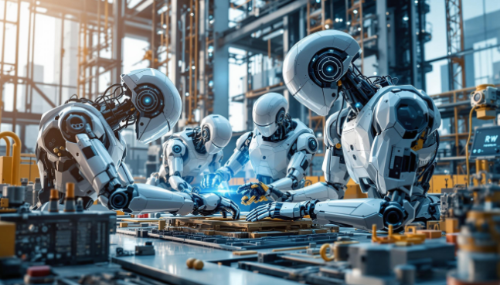 건설 로봇 이미지입니다.