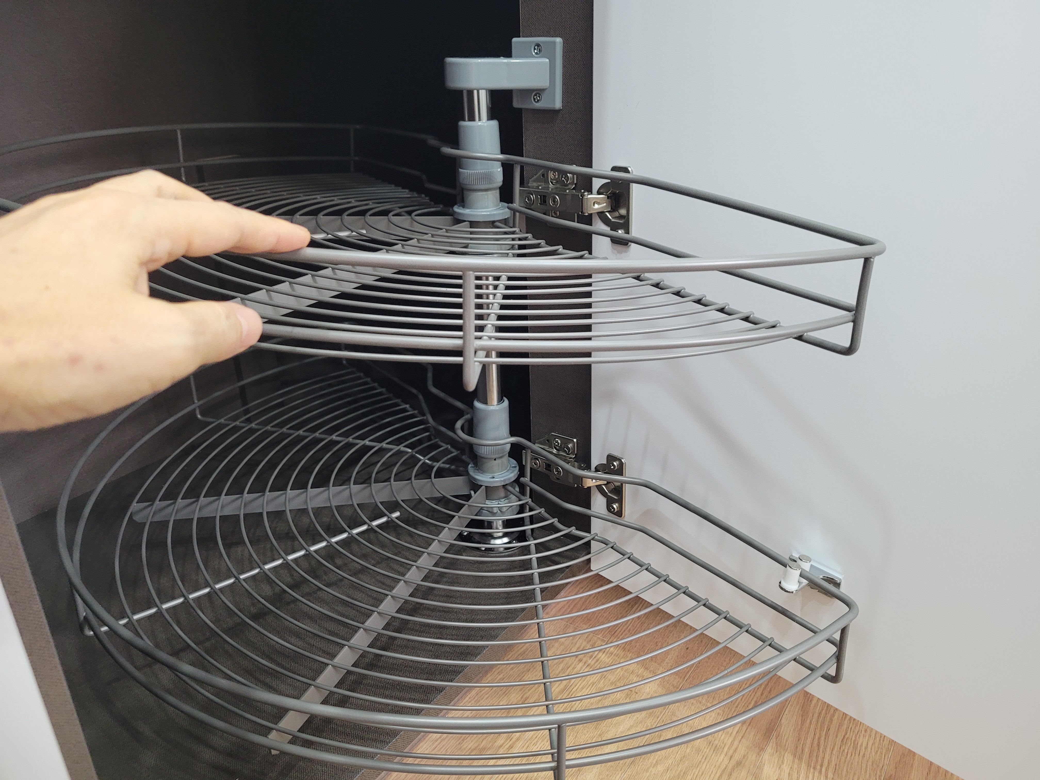 싱크대 수납장 회전선반 설치 사례 1