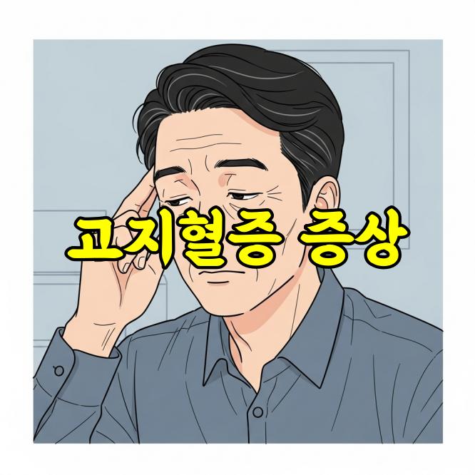 고지혈증 증상, 초기 신호부터 위험 징후까지 정리