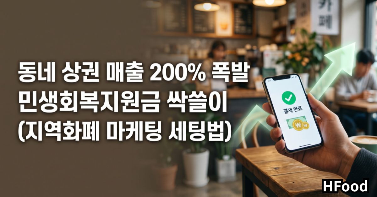 동네 상권 매출 200% 폭발 민생회복지원금 싹쓸이