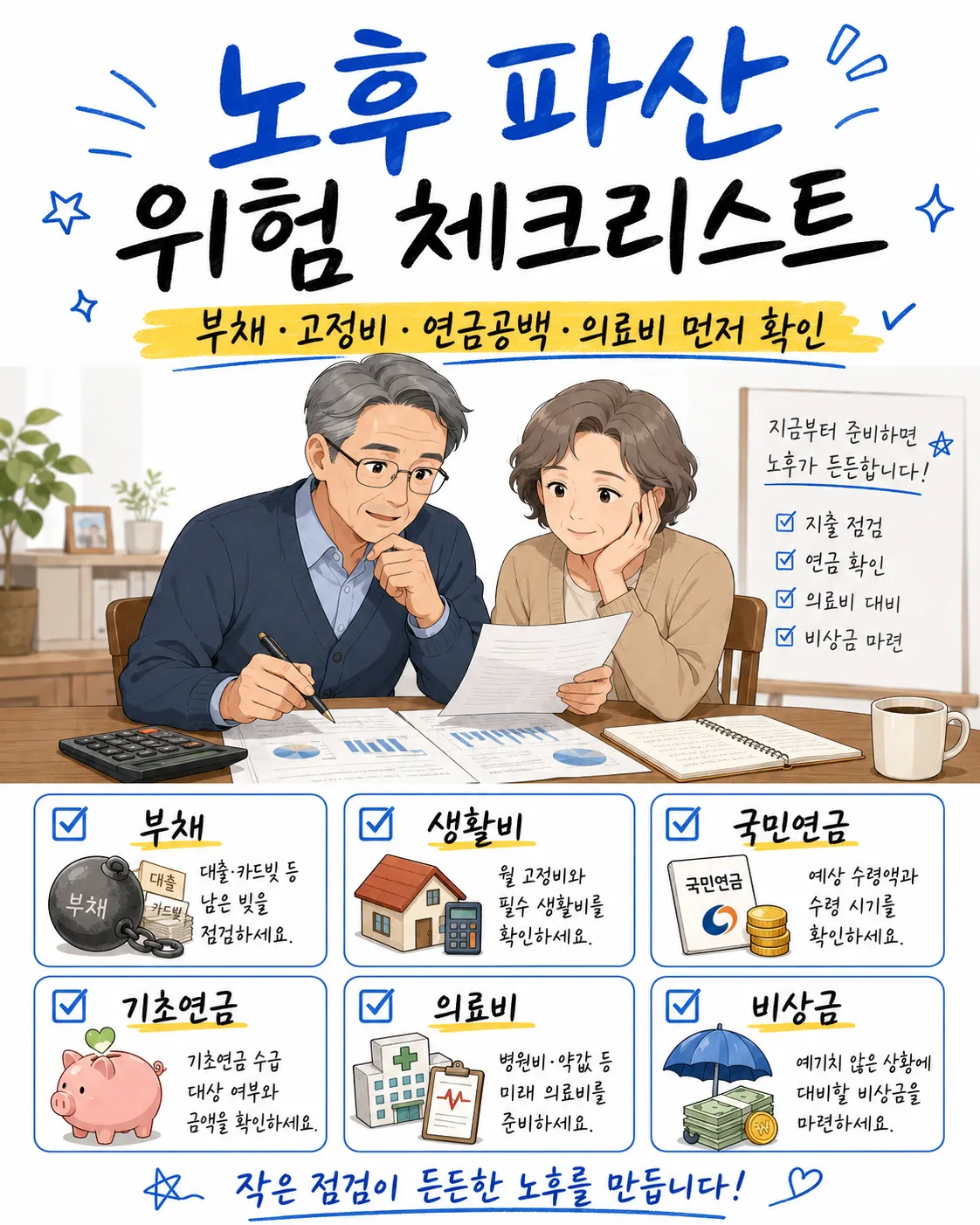노후 파산 위험 체크리스트