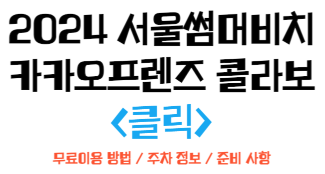 2024 서울썸머비치 정보