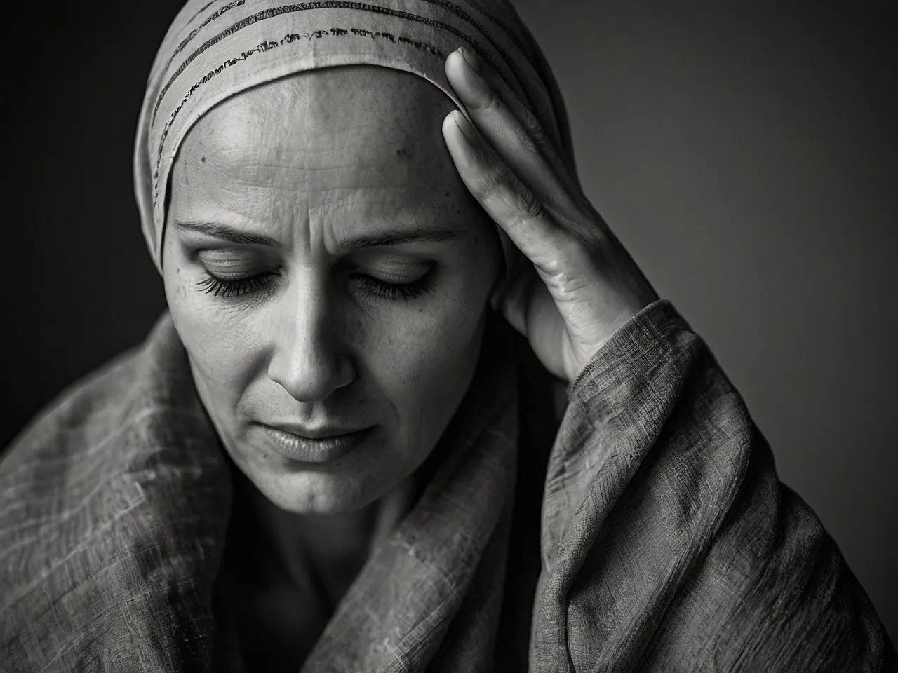 암걸린 한여성의 모습2