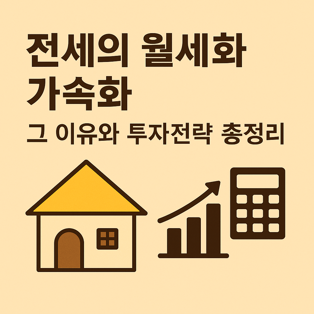 전세의 월세화 가속화, 그 이유와 투자전략 총정리