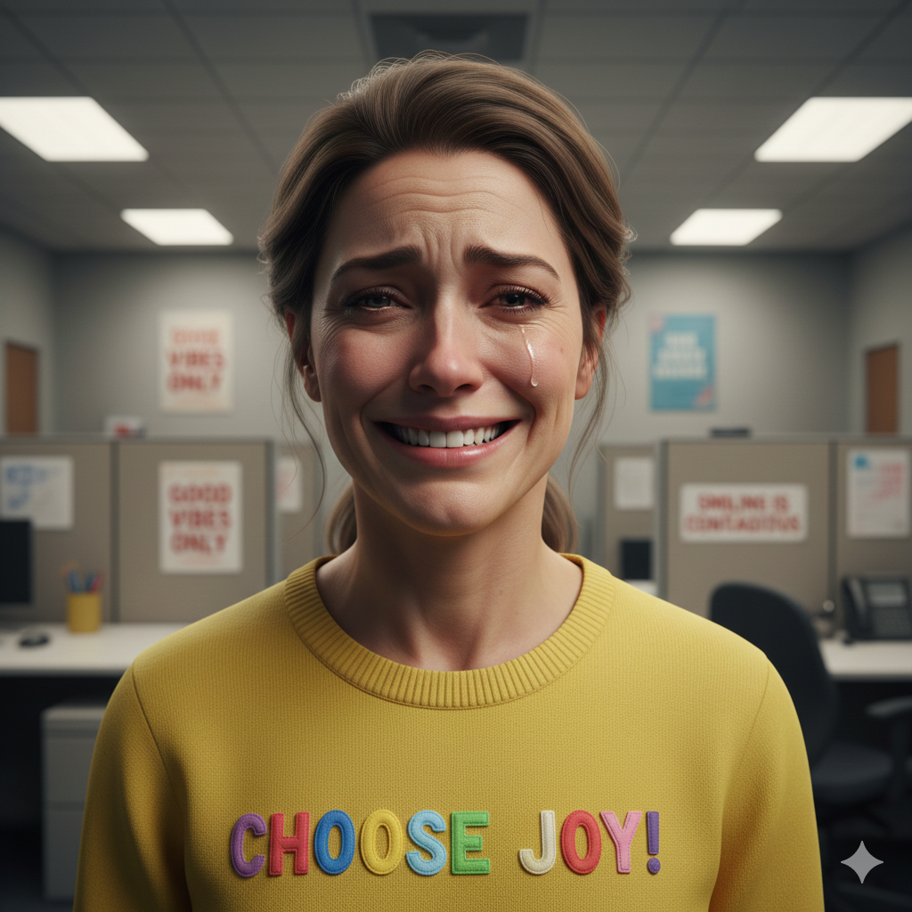 억지웃음의 여인 이미지