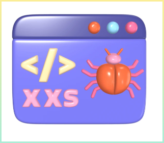 XSS를 나타내는 시각적 이미지