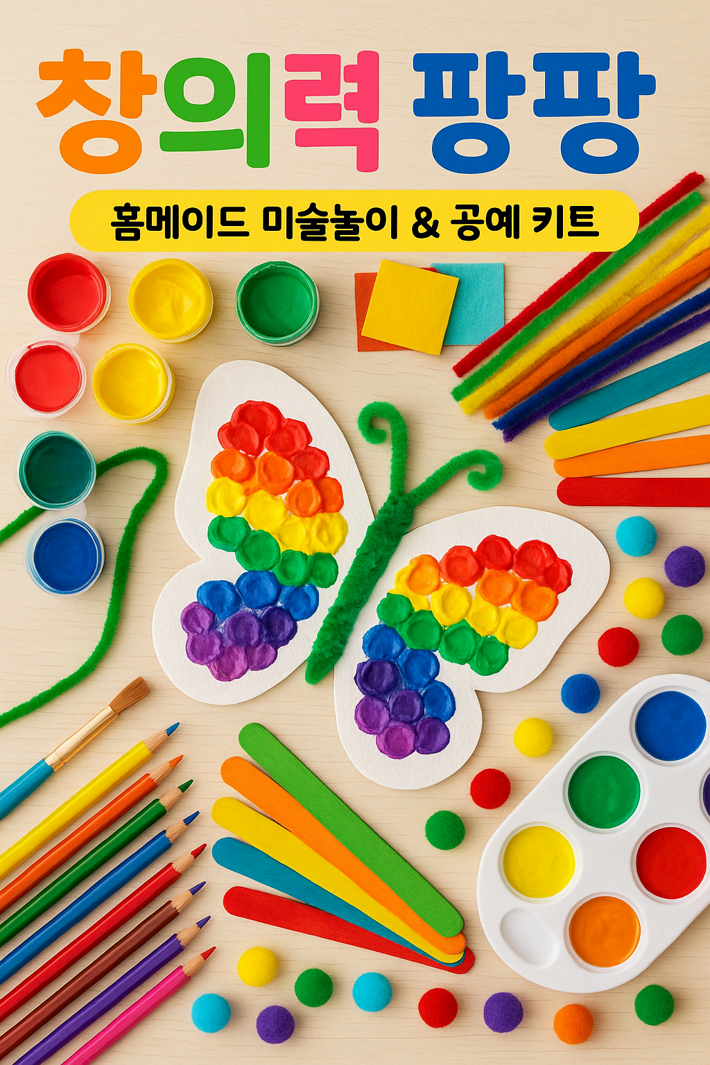 창의력 팡팡 – 홈메이드 미술놀이 & 공예 키트