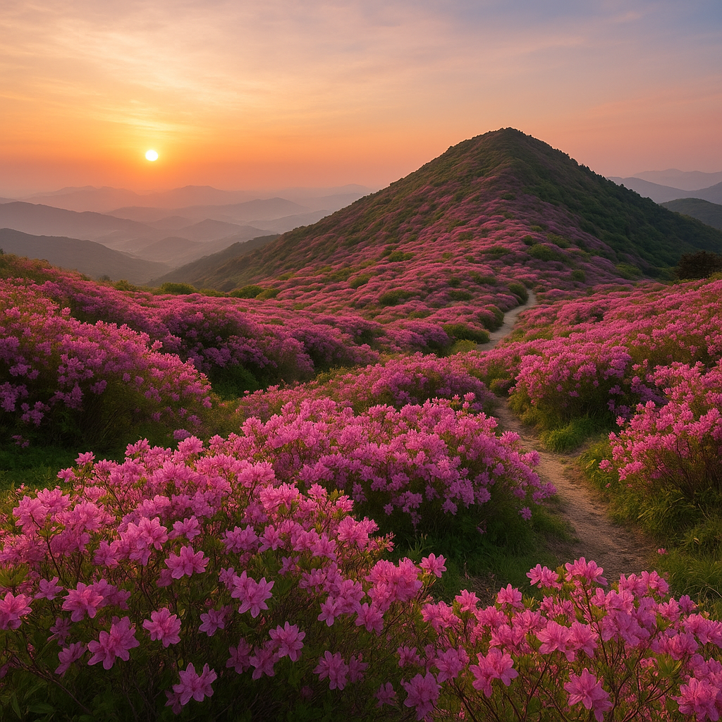 황매산 철쭉 군락지