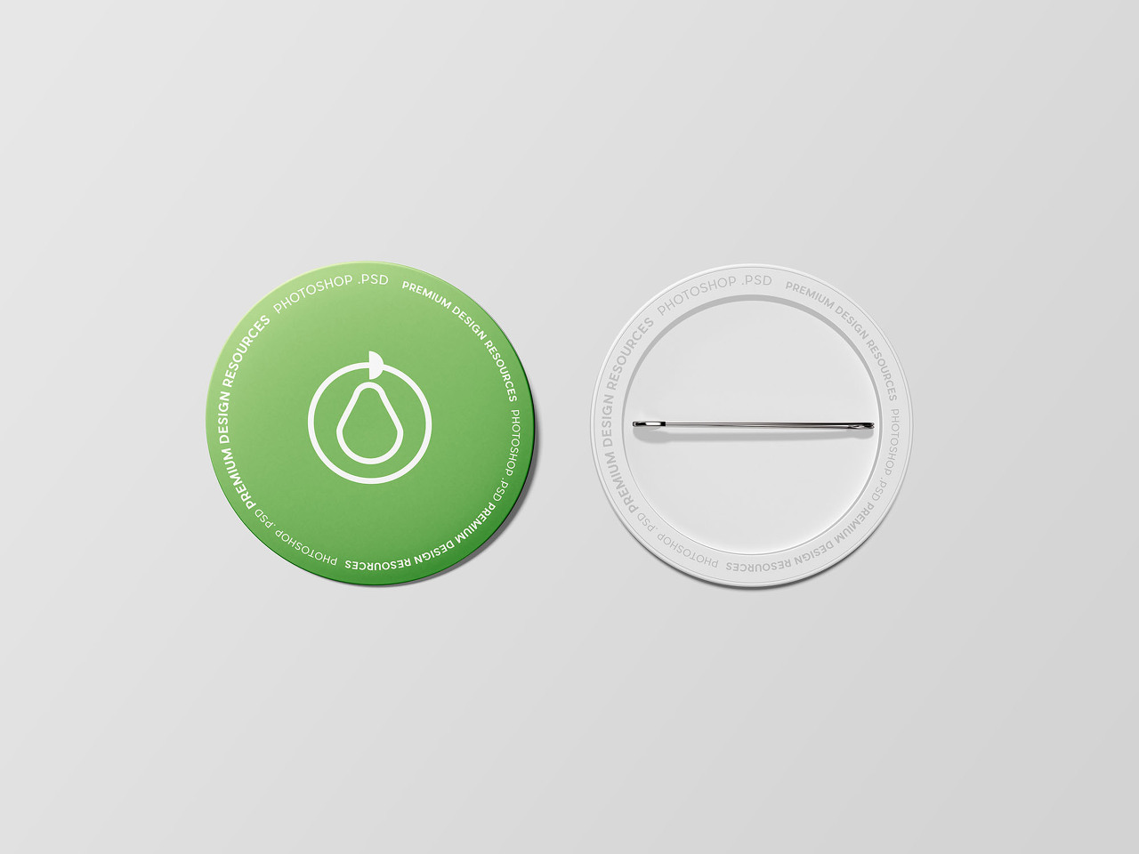 Pin Button Badge Mockup(핀 버튼 배지 목업)