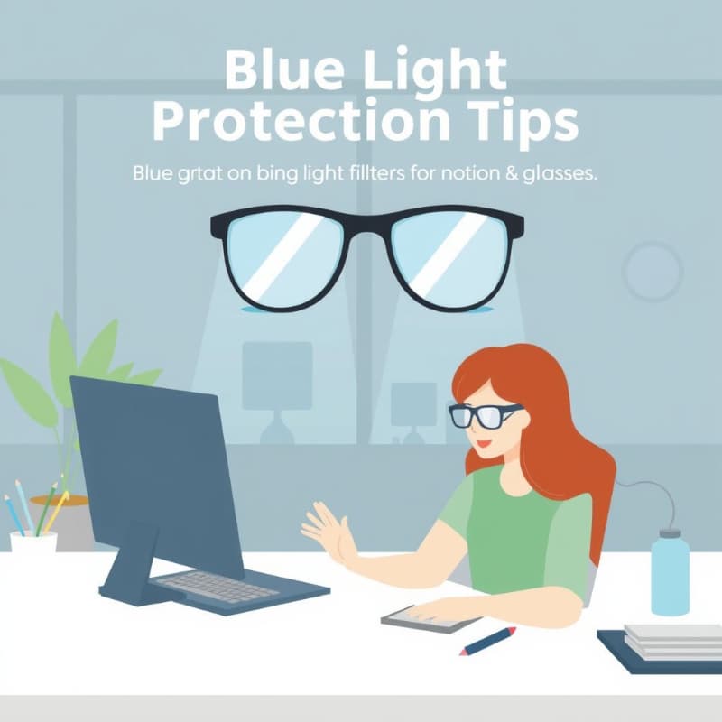 블루라이트 차단 필름/안경 활용