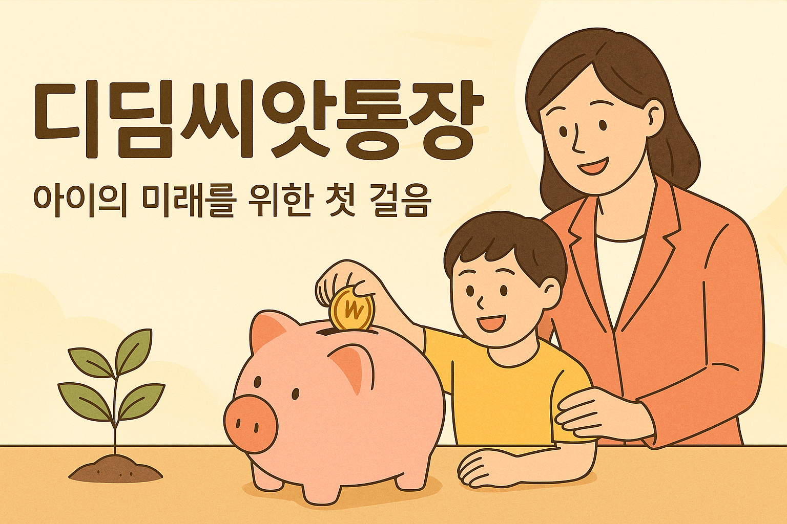 디딤씨앗통장 혜택: 정부 매칭 최대 월 10만원!