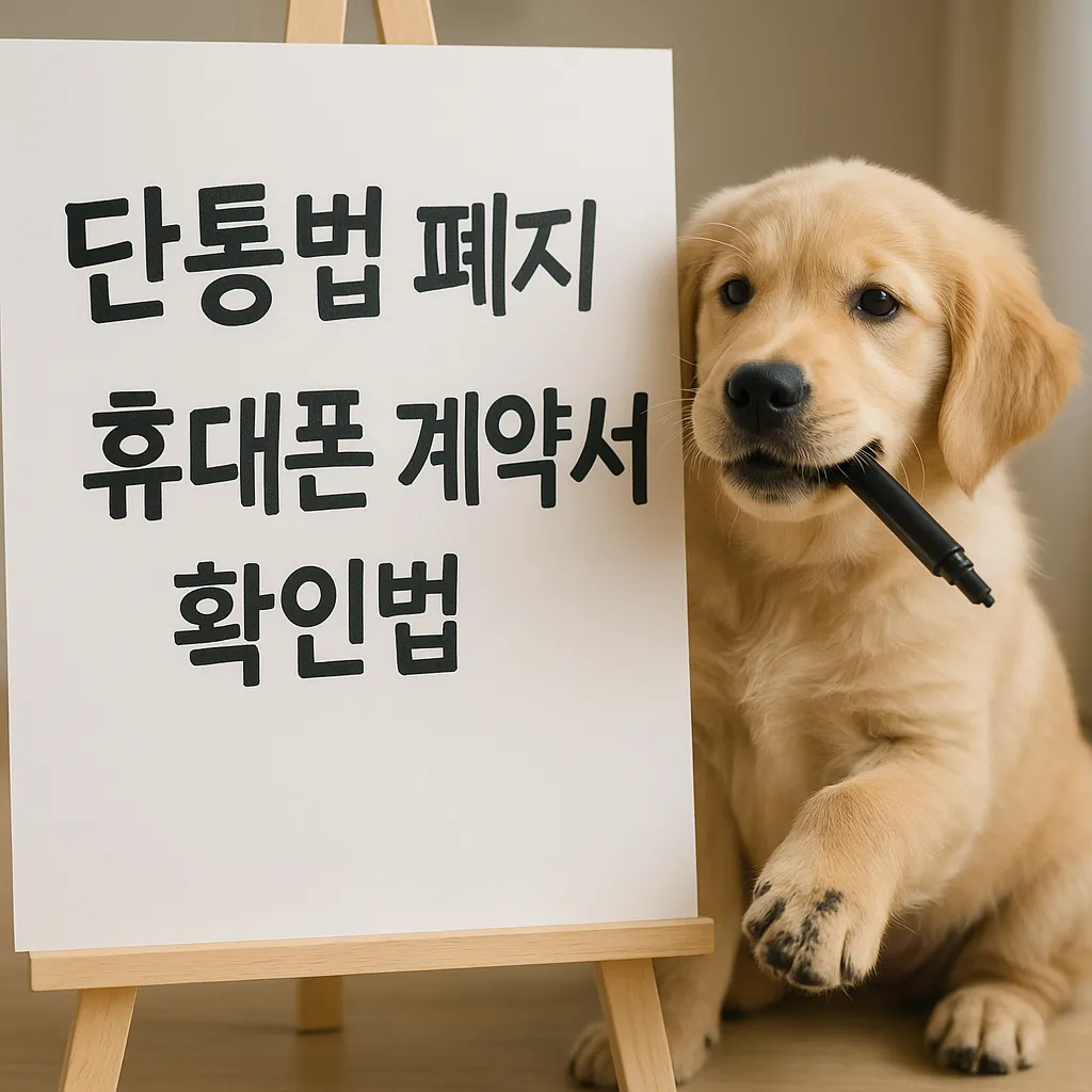 단통법 폐지 후 휴대폰 계약서 꼼꼼히 확인하는 법!