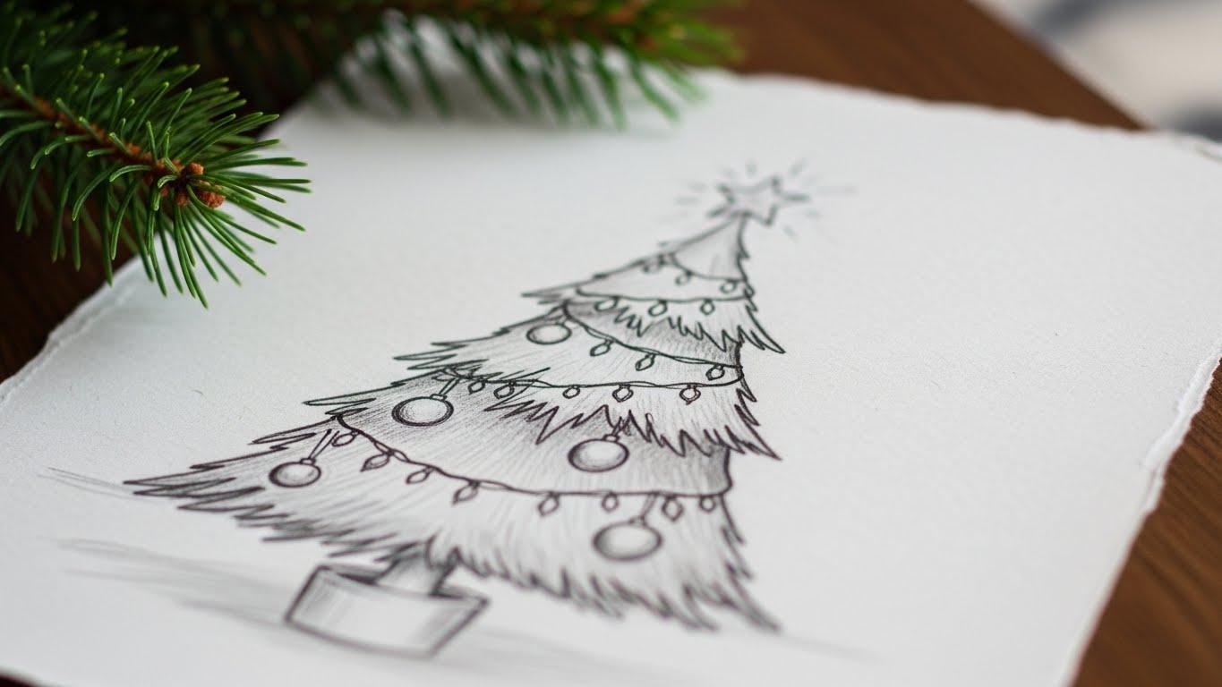 크리스마스 트리 그림 도안