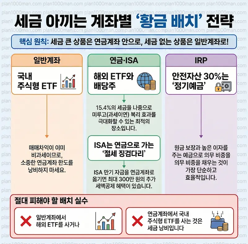 계좌별 상품 담기 전략