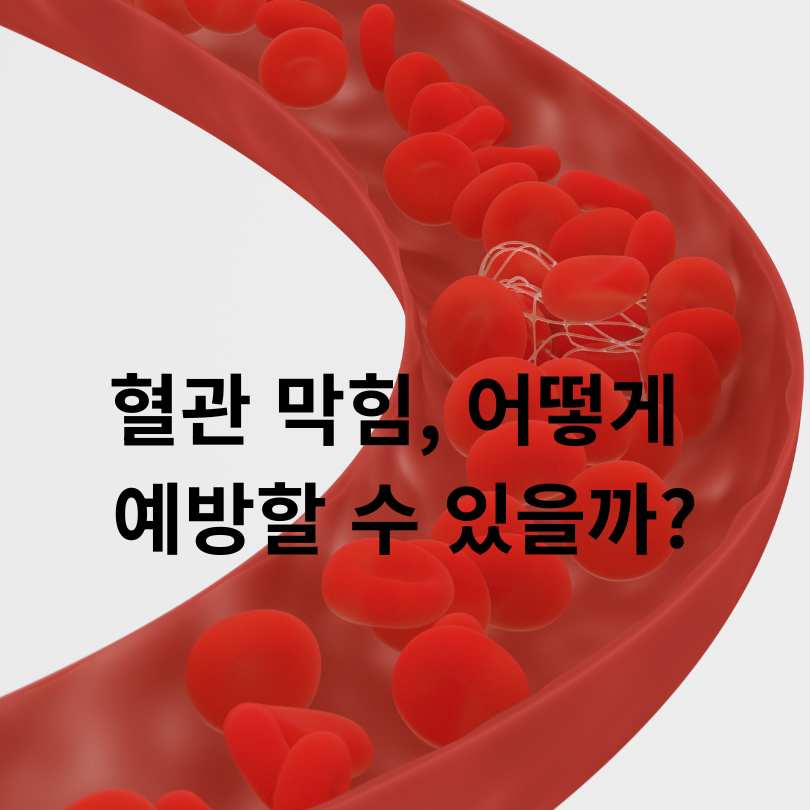 혈관이 막히는 이유? 당신이 몰랐던 진짜 원인들!