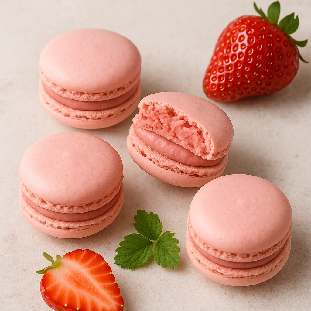 딸기 마카롱
