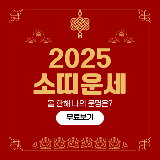 소띠 2025년 운세 – 나이별 운세 총정리