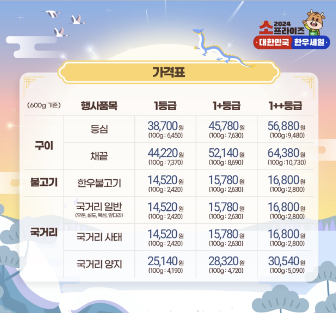 한우 반값 할인행사