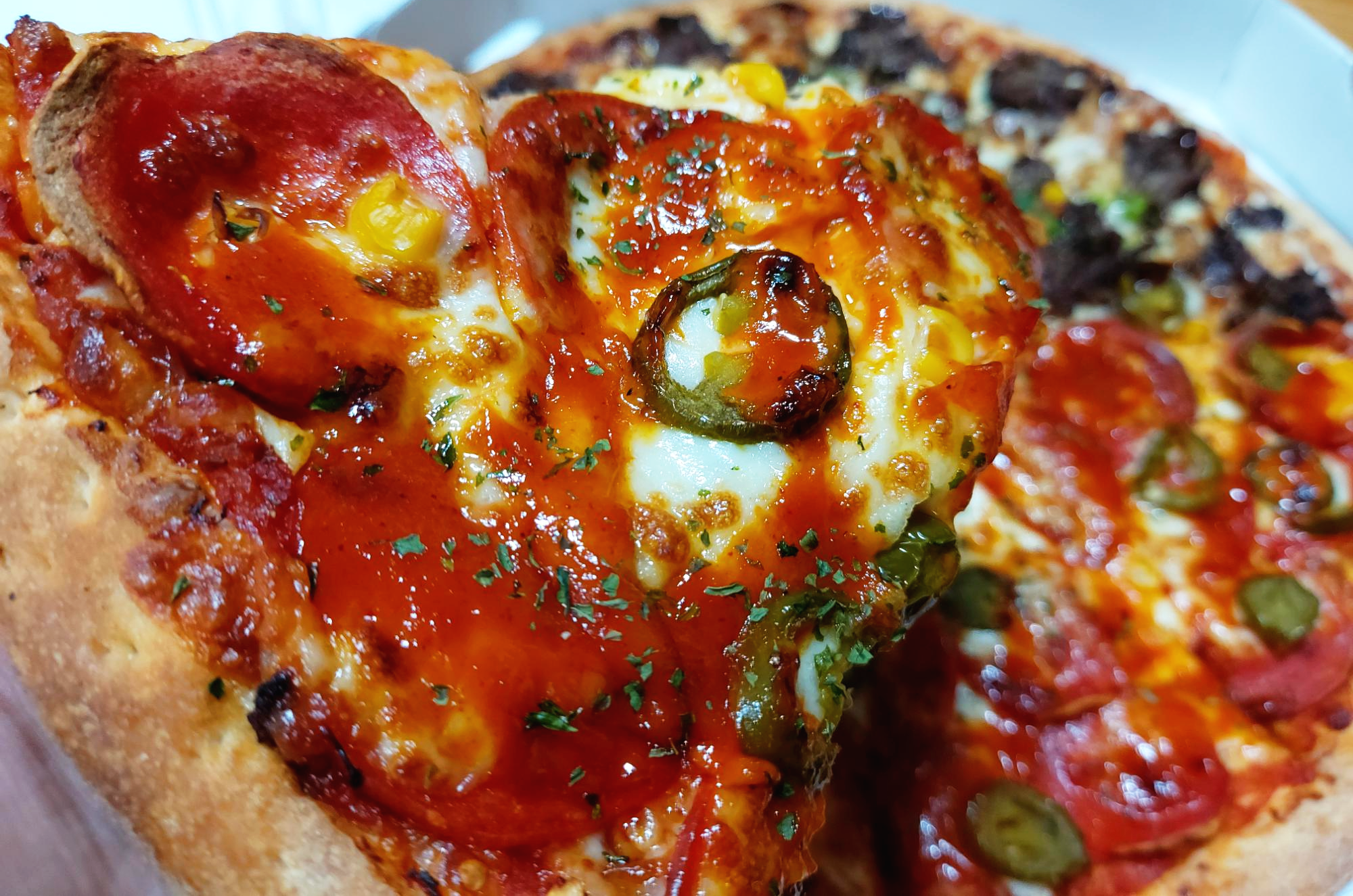 고스트페퍼로니 피자 반올림피자샵 고스트페퍼로니 피자