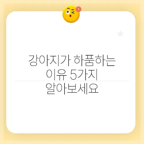 강아지가 하품하는 이유 5가지 알아보세요