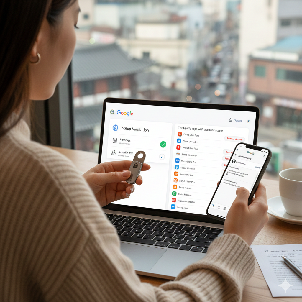구글 계정 보안 강화와 타인 로그인 방지를 위한 디지털 방역 설정 기술