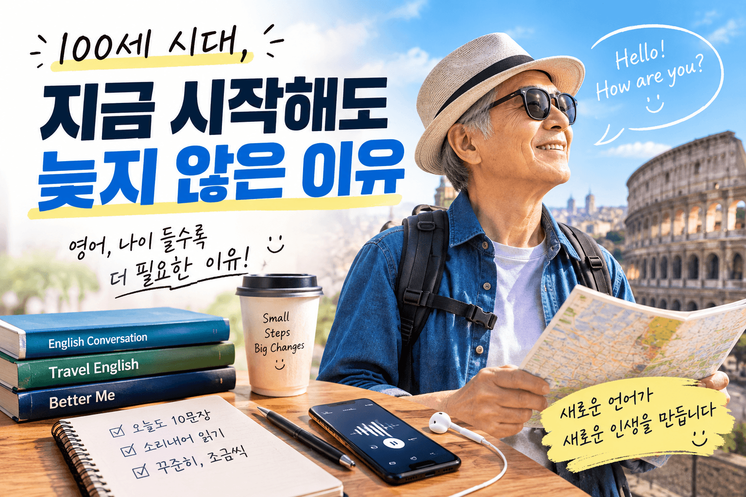 100세 시대 영어 공부