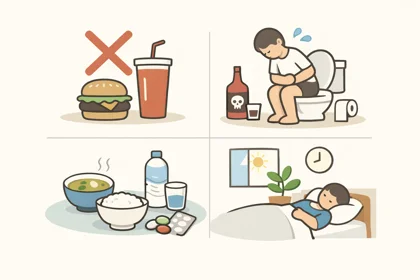 급성 설사를 멎게 하려면 피해야 할 행동과 기본 관리 방법14
