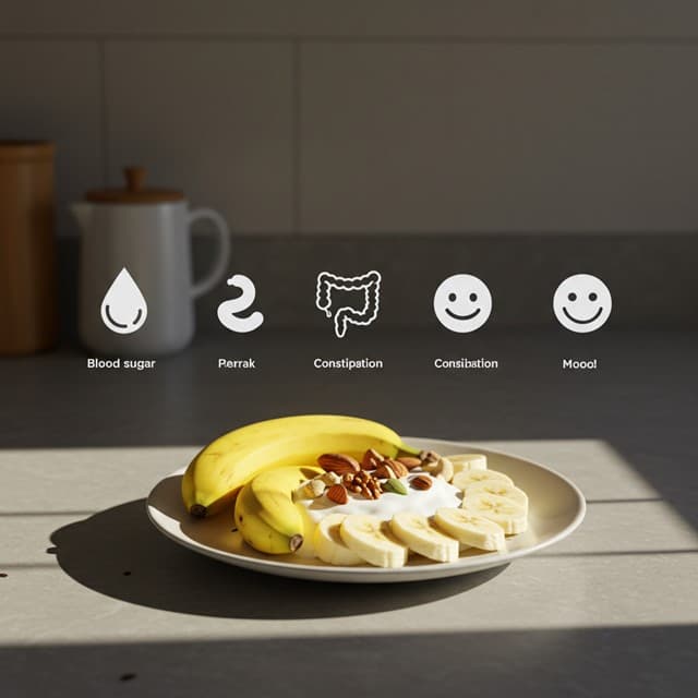 아침 바나나와 요거트 조합으로 혈당&middot;변비&middot;기분 관리