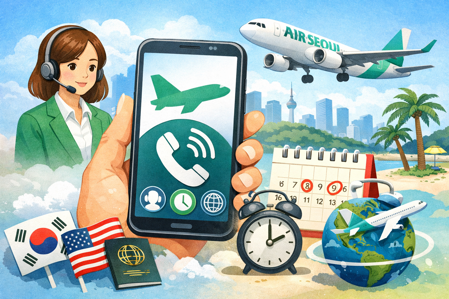 에어서울 고객센터 전화번호 총정리|상담원 연결·주말·해외에서 전화 가능할까? 관련 사진