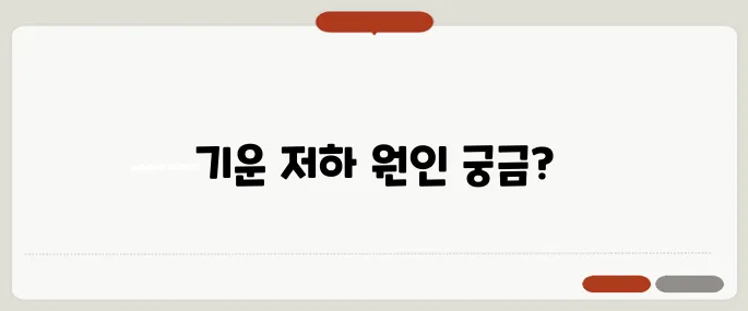 기운이 없는 증상 갑상선 저하·빈혈 모두 의심