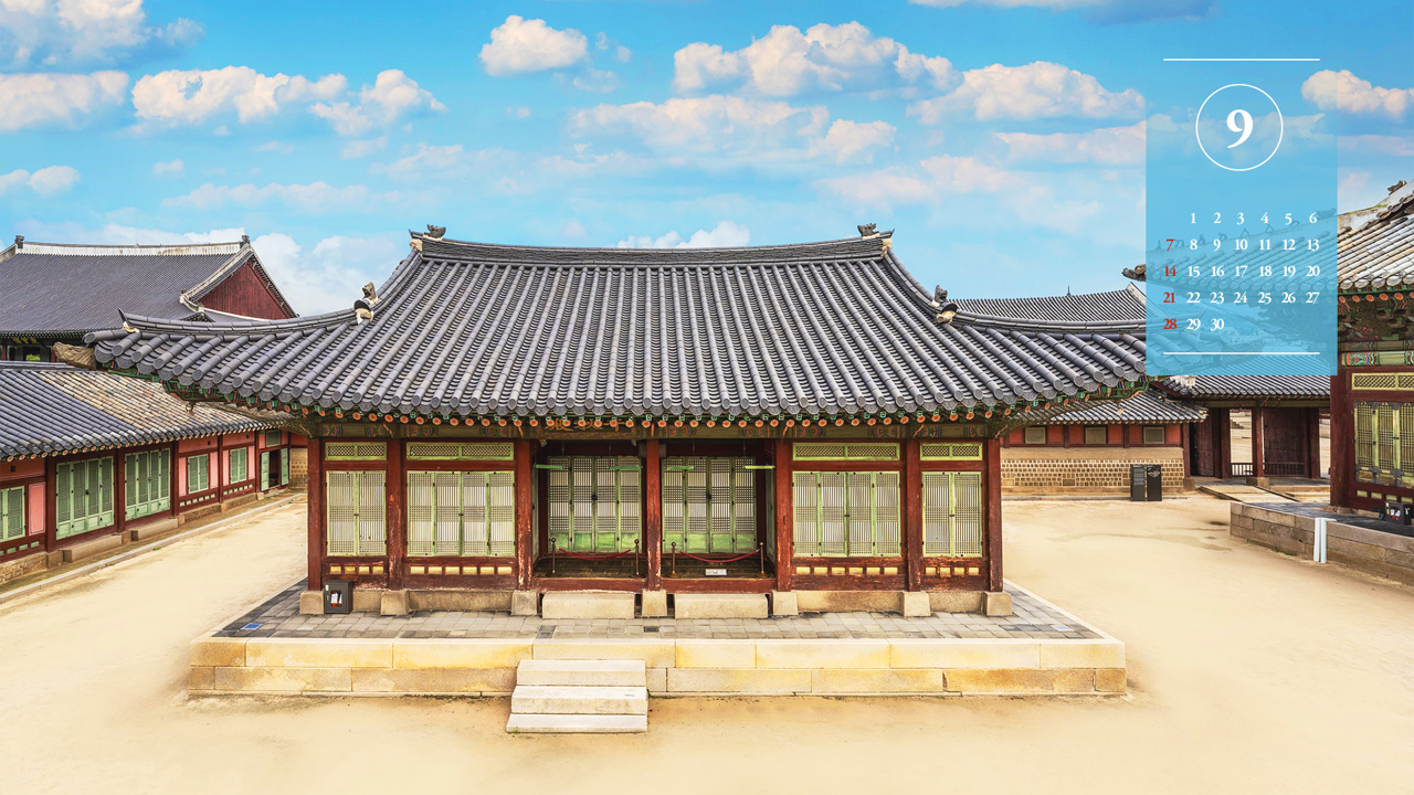 09 경복궁 천추전 정면 A - 2025년9월 노트북배경화면
