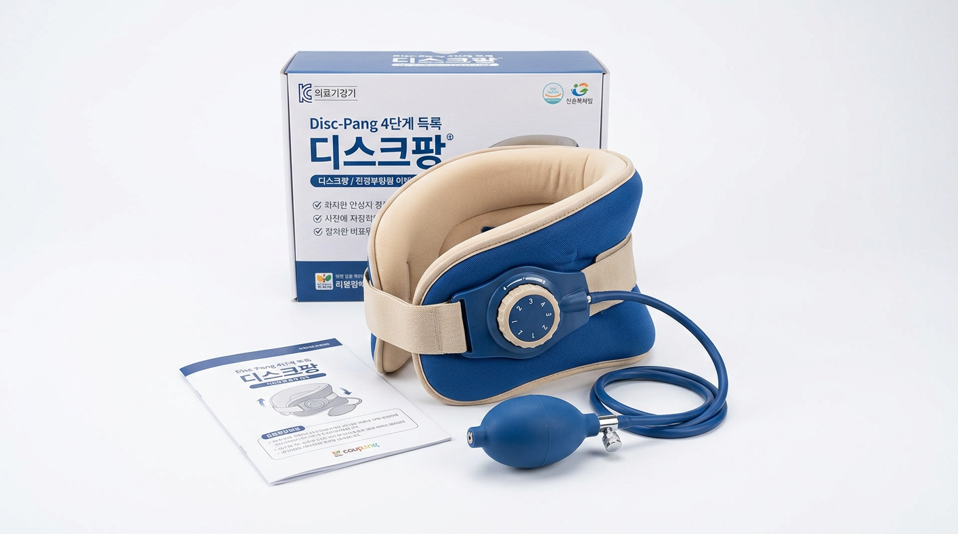 디스크팡 4단 목 견인 의료기기 추천 리뷰