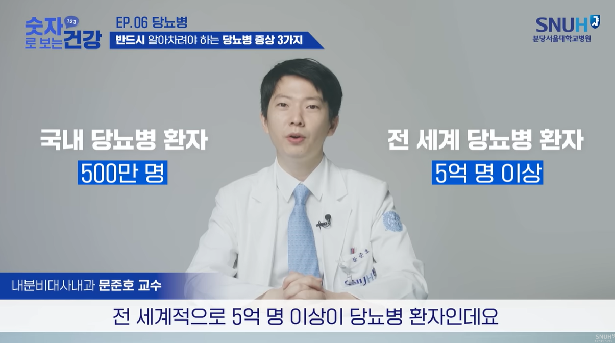 국내 당뇨환자 500만명