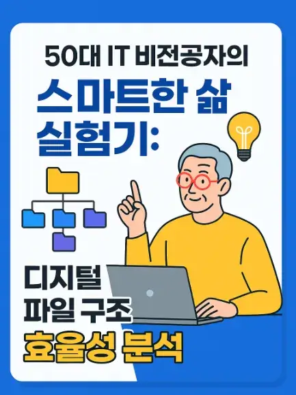50대 IT 비전공자의 스마트한 삶 실험기: 디지털 파일 구조 효율성 분석